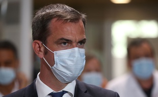 Le ministre de la Santé, Olivier Véran, au CHU de Montpellier le 11 août 2020.