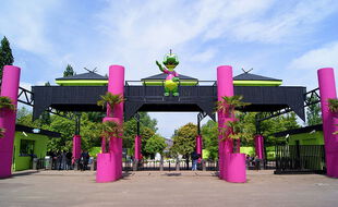 L'entrée du parc d'attractions Walygator, en Moselle.