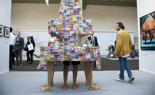Oeuvre exposée sous la nef du Grand Palais à l'occasion de l'