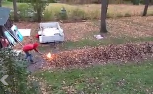 La meilleure destruction de tas de feuille ! - Le Rewind (vidéo)