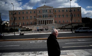 Vue du Parlement grec, à Athènes, le 6 janvier 2015