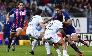 Les joueurs Parisiens contre ceux du Racing, en octobre 2016
