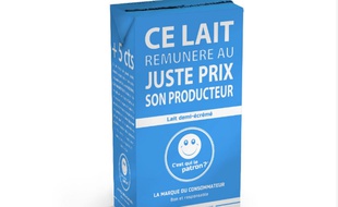 La brique de lait C est qui le patron ? La marque des consommateurs sera vendue à 0,99 euro le litre.
