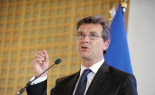 Arnaud Montebourg au cours de sa conférence de presse, le 25 août 2014