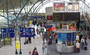 Gare de Lille Europe, en 2009.