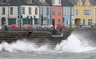 La ville de Donaghadee, non loin de Belfast, le 16 octobre 2017.
