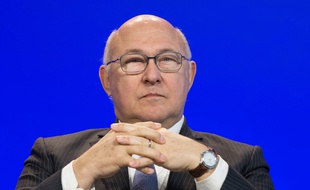 Michel Sapin, ministre des Finances, lors du lancement de la campagne 2016 de l'impôt sur le revenu.