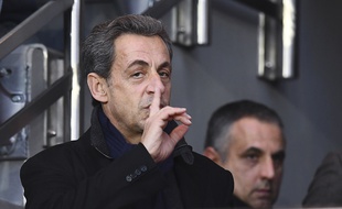Nicolas Sarkozy, lors de PSG-Nantes, le 11 novembre 2016