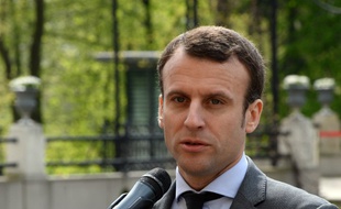 Le ministre de l'Economie Emmanuel Macron à Varsovie, à Varsovie, à l'occasion d'une réunion ministérielle européenne des
