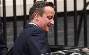 David Cameron à Londres le 8 mai 2015.