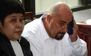 Serge Atlaoui à l'audience le 11 mars 2015 à Tangerang