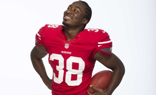 Le footballeur américain des San Francisco 49ers, Marcus Lattimore.