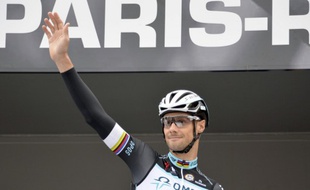 Le coureur cycliste belge Tom Boonen lors du départ du paris-Roubaix 2014, le 13 avril.