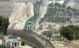 La frontière séparant le Maroc et l'enclave espagnole de Melilla, le 9 juillet 2014