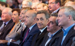 Les principaux dirigeant du parti Les Républicains à Nogent-sur-Marne le 57 septembre 2015.