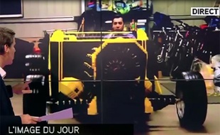 Capture d'écran du zap télé du 10 janvier 2014.
