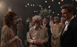 Emma Stone, Woody Allen et Colin Firth dans «Magic in the Moonlight».