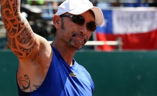 Marcelo Rios, ancien numéro 1 mondial de tennis, ici en février 2018 à Santiago du Chili.