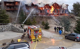 L'incendie a touché la résidence du Pilon, construite en lieu et place de l'ancien hôtel du Pilon