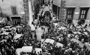 Le 9 mai 1978 à Rome, le jour de la mort de l'ancien président du conseil Aldo Moro par les Brigades rouges. (archives)
