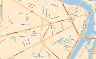 Secteur de la Poatte d'Oie, dans le quartier Saint-Cyprien, à Toulouse.