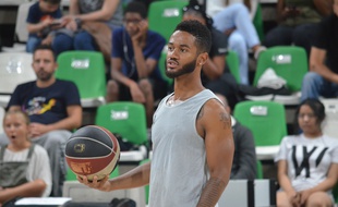 John Roberson, ici lors d'un entraînement de l'Asvel à l'Astroballe le 31 août.