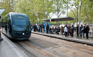 Bordeaux, 10 avril 2012. - Illustration tram - Photo : Sebastien Ortola