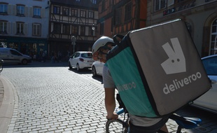 Un livreur Deliveroo à Strasbourg en 2016 (illustration).