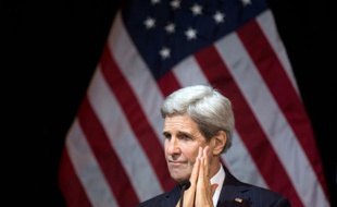 Le secrétaire d'Etat John Kerry à Vienne en Autriche, le 14 novembre 2015