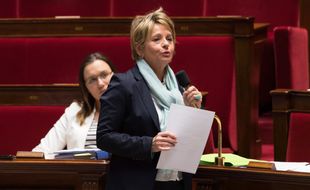 Anne Christine Lang à l'Assemblee Nationale.