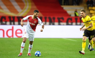 Youssef Aït Bennasser, ici avec l'AS Monaco, le 11 décembre en Ligue des champions, contre le Borussia Dortmund
