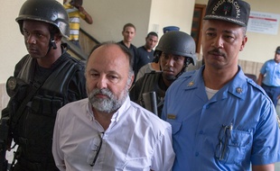 Christophe Naudin à la cour de Saint-Domingue le mardi 8 mars.