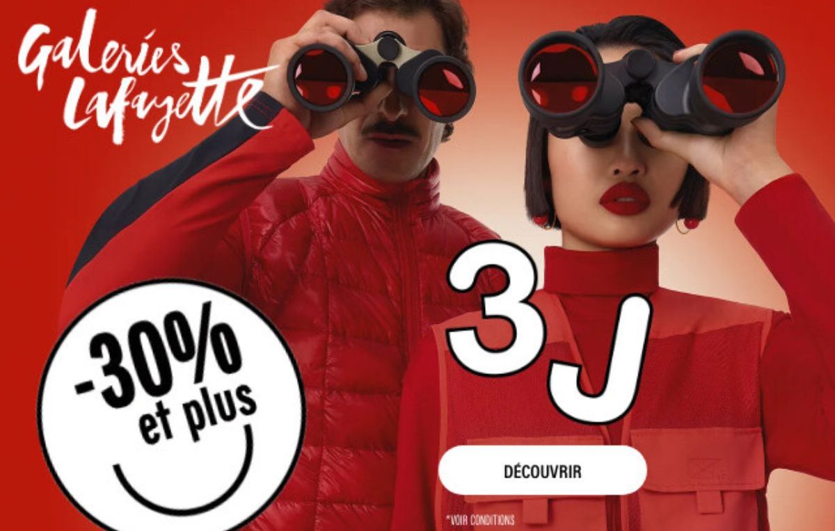 3J Galeries Lafayette 30 de r duction sur votre shopping d