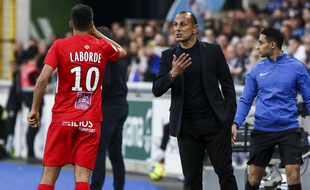 Michel Der Zakarian lors de Strasbourg-Montpellier, le 20 avril.