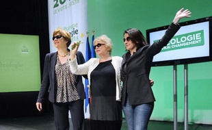 La candidate écologiste à la présidentielle Eva Joly, portant des lunettes noires pour dissimuler les séquelles de sa chute dimanche, a déclaré mercredi en ouvrant près de Nantes son premier meeting depuis l'incident qu'elle allait "bien, malgré les coups du sort".