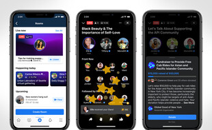 Les Live audio rooms, réponse de Facebook à Clubhouse.