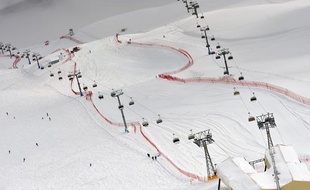 La descente de St Moritz a été annulée à cause du brouillard.