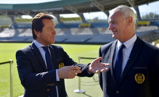 Waldemar Kita avec son coach Claudio Ranieri.