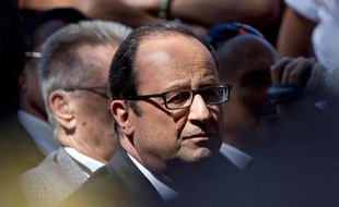 François Hollande le 15 août 2014 à Toulon