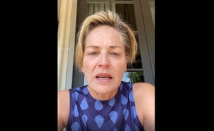 Sharon Stone dans une vidéo postée sur Instagram, le 17 août 2020.
