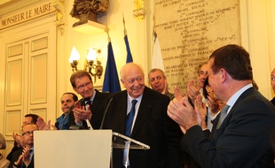 Jean-Claude Gaudin remporte l'élection municipale et entame un quatrième mandat, le 30 mars 2014. (Archives