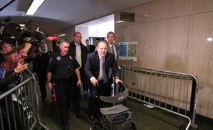 Le producteur Harvey Weinstein au tribunal de Manhattan