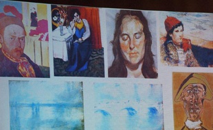 Les tableaux volés du musée Kunsthal de Rotterdam en octobre 2012.
