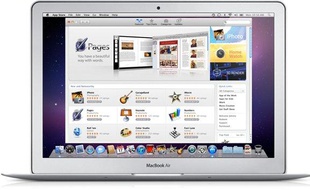 La Mac App Store, sur un Macbook Air