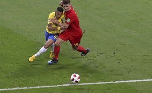 Thomas Meunier face au Brésil.