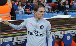Thomas Tuchel, quelques instants avant le début de la rencontre à Montpellier.