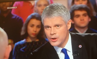 Laurent Wauquiez, président du parti Les Républicains, le 25 janvier 2018 sur la plateau de «l'Emission politique» sur France 2.