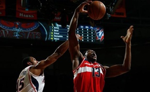 Kevin Séraphin a réalisé mercredi en NBA un beau double double mais il n'a pas pu éviter à Washington d'encaisser à Atlanta sa dixième défaite en dix matches cette saison (101-100)