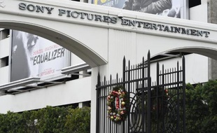 L'entrée des studios de Sony Pictures à Culver City, en Californie, le 17 décembre 2014