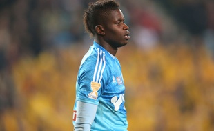 Brice Samba n'a eu sa chance qu'à deux reprises cette saison, avec à chaque fois une élimination d'une Coupe à la clé.
Crédit:Pierre Minier/Ouest Medias/Sipa